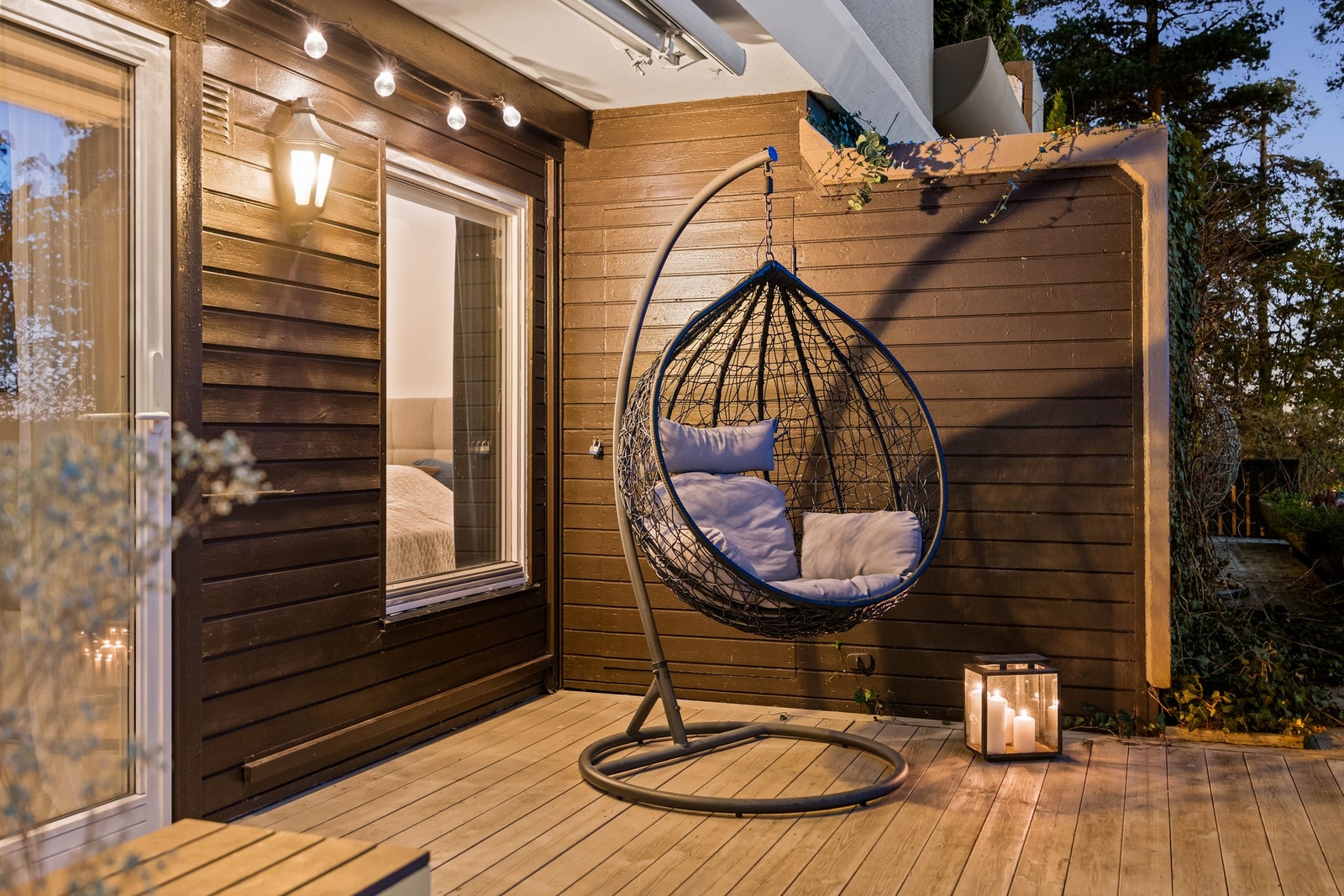 Hva med å nyte kveldssola fra dette koselige hjørnet? Galleribilde