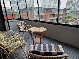 Innglassert balkong Galleribilde