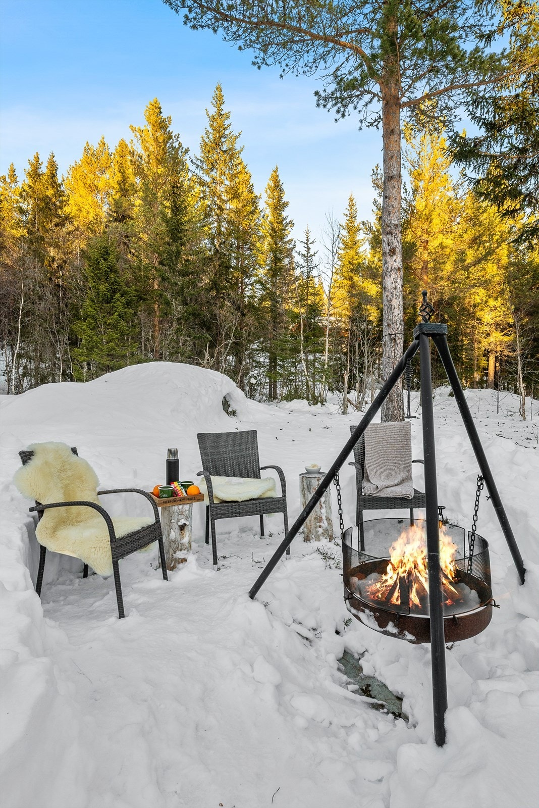 Her ligger alt til rette for å ta en pause fra hverdagen. Galleribilde