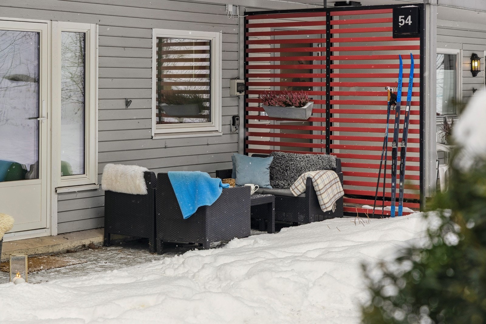 Her kan man gå rett ut av boligen og spenne skiene på beina for en tur i nærområdet Galleribilde