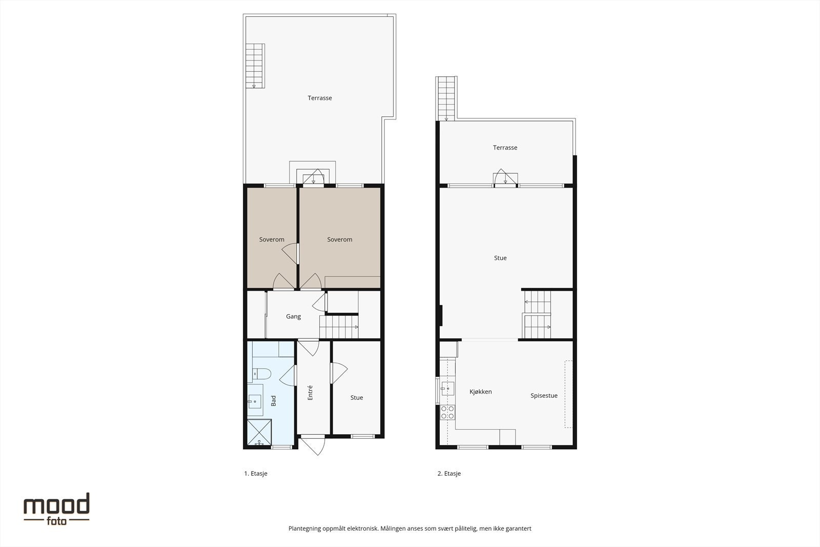 Plantegning 1. og 2. Etasje Galleribilde