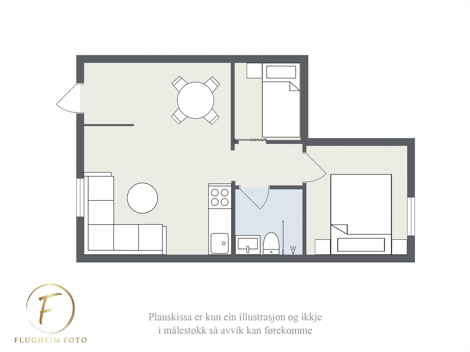 Planteikning Galleribilde