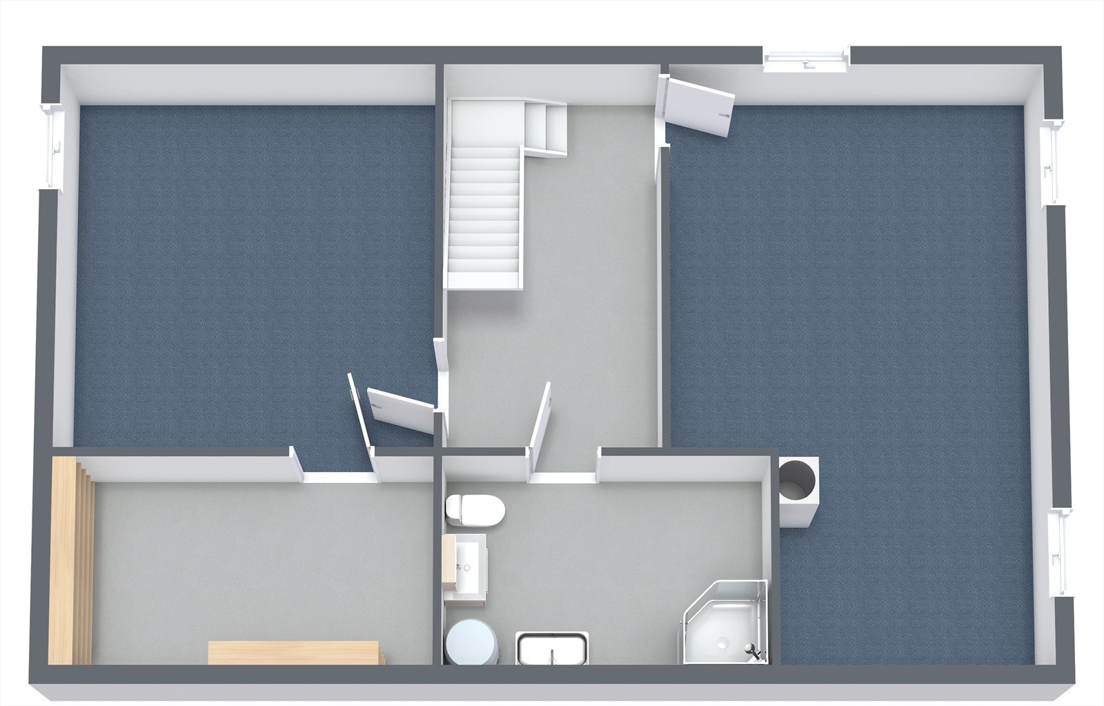 Planskisse kjeller. Avvik vil forekomme. Galleribilde