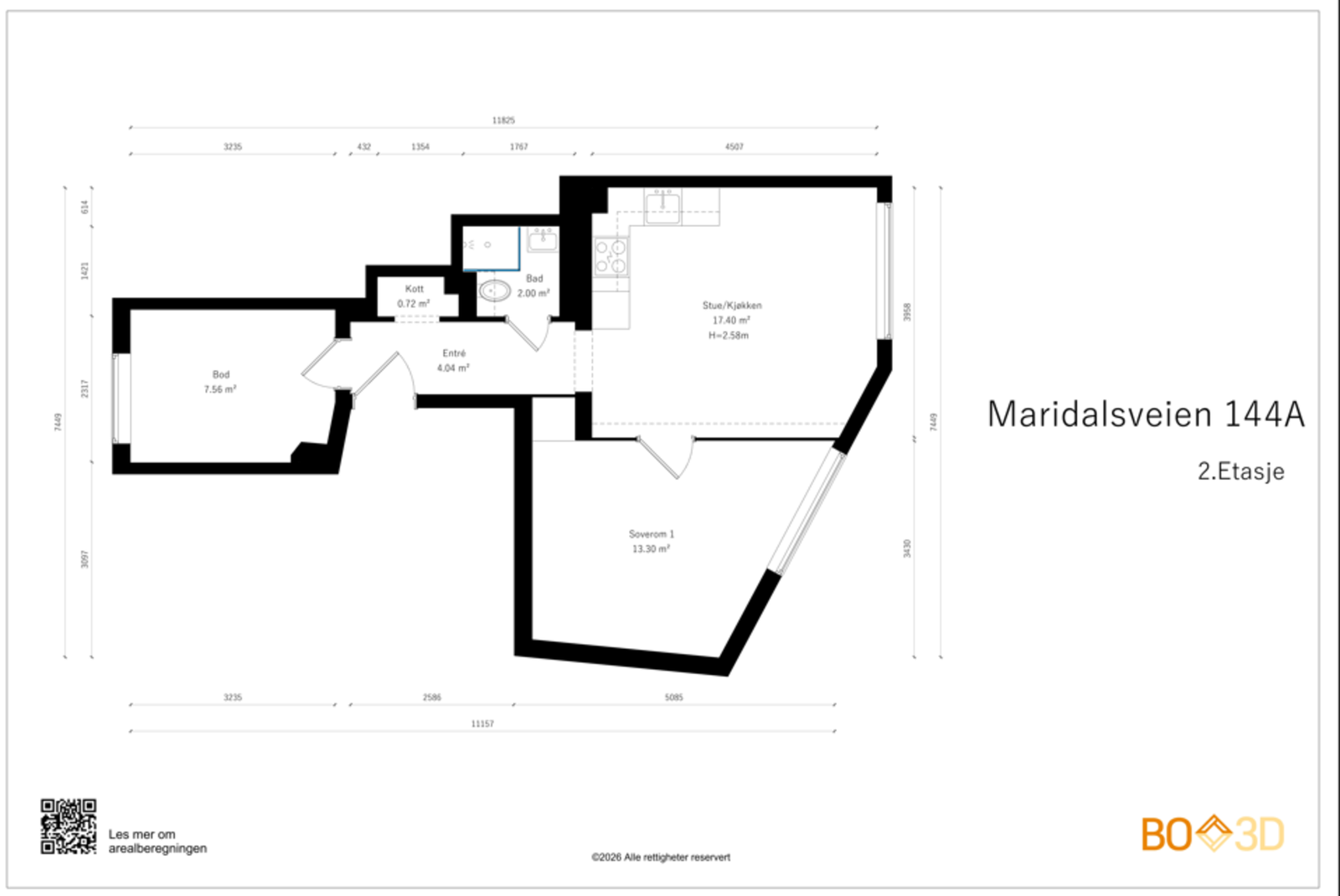 Leilighetens plantegning! Galleribilde