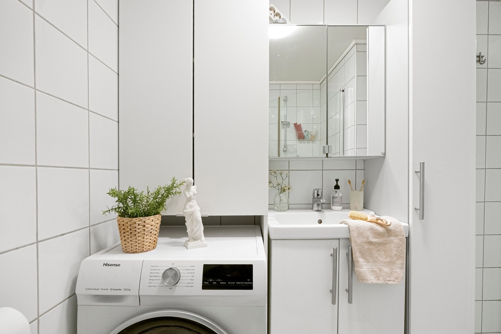 Det er gulvvarme på badet. Galleribilde