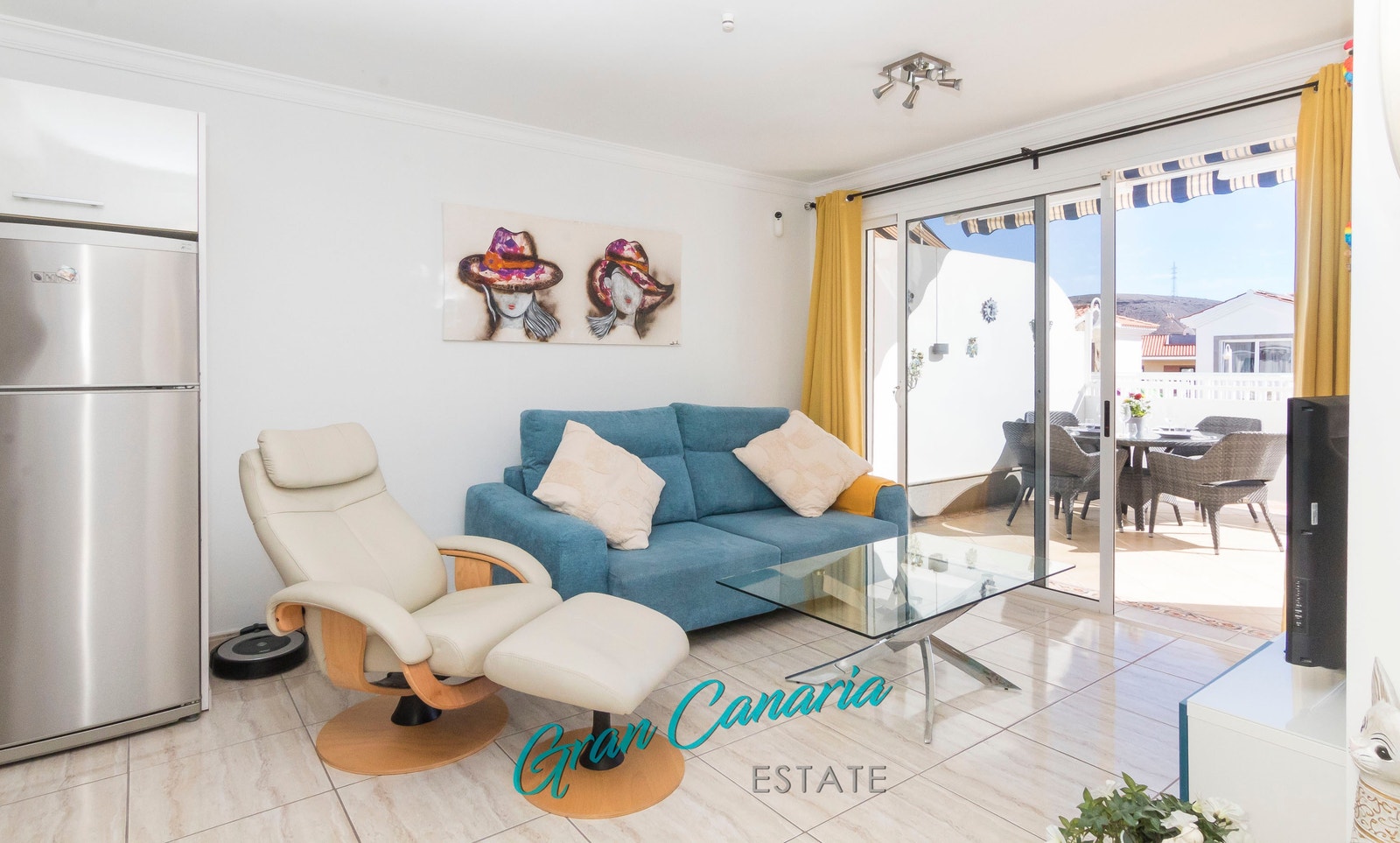 Nydelig lys stue Galleribilde