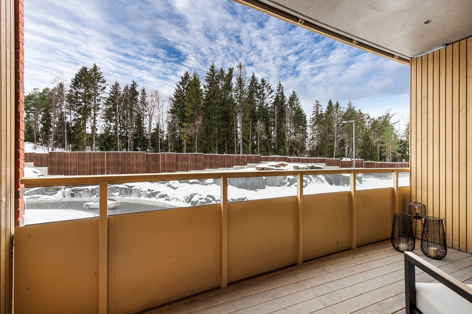 Utgang til flott balkong på 9,1 kvm Galleribilde