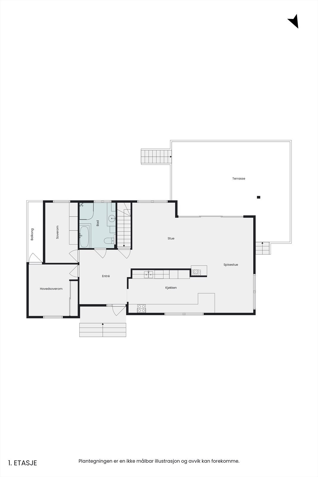 Plantegning hovedplan Galleribilde
