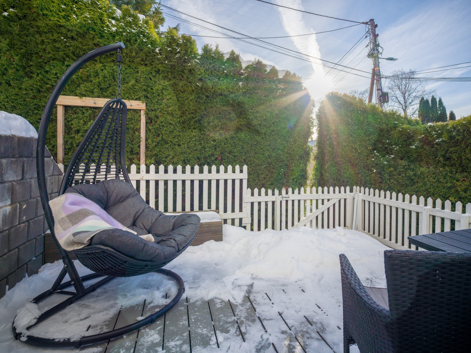 Markterrasse på utsiden av soverom. Galleribilde