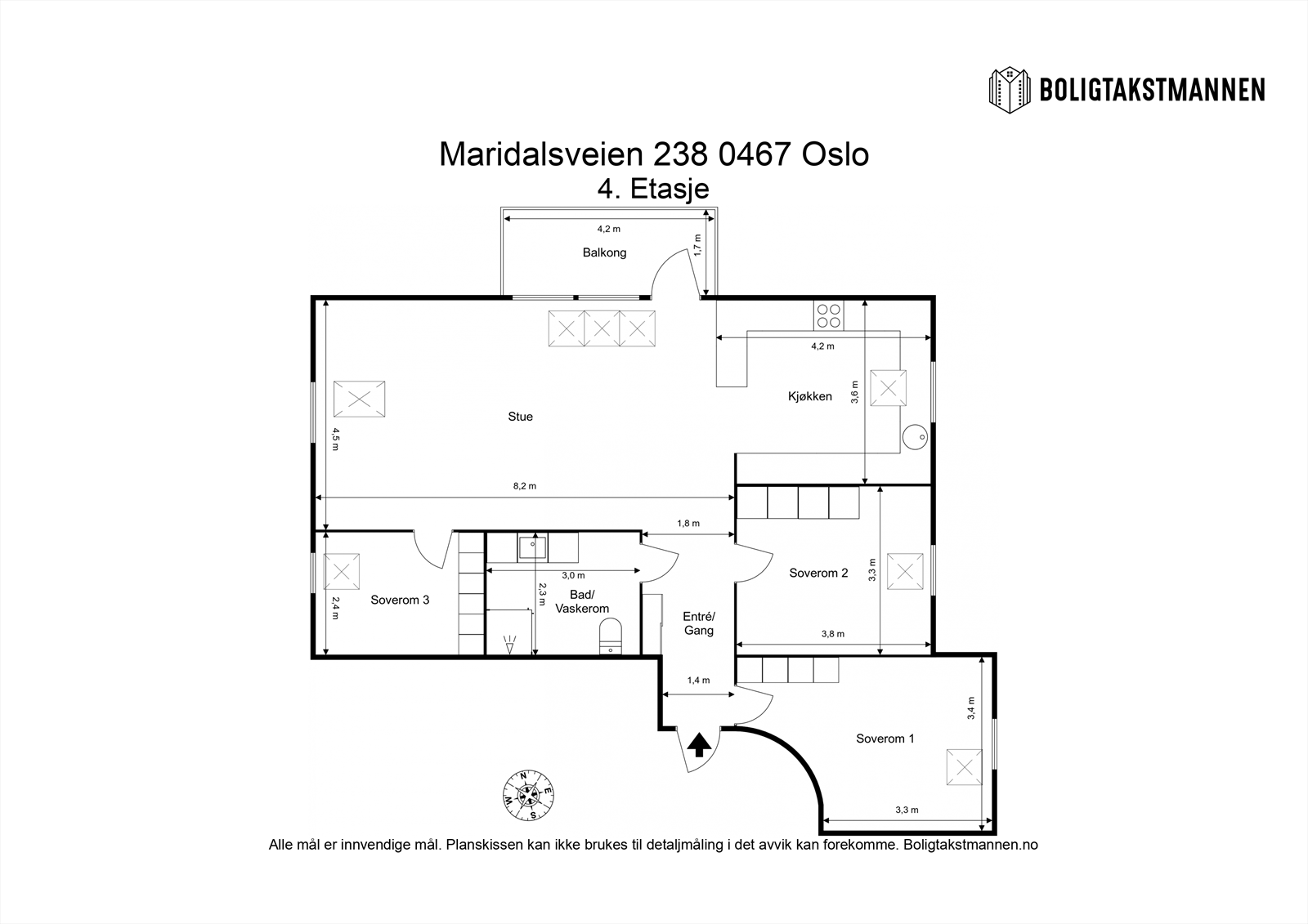 Plantegning til orientering. Galleribilde