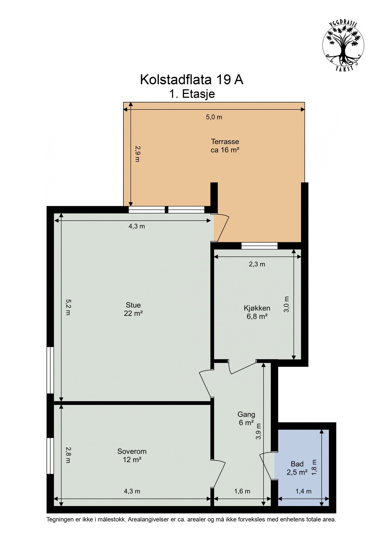 Plantegning 1.etasje Galleribilde