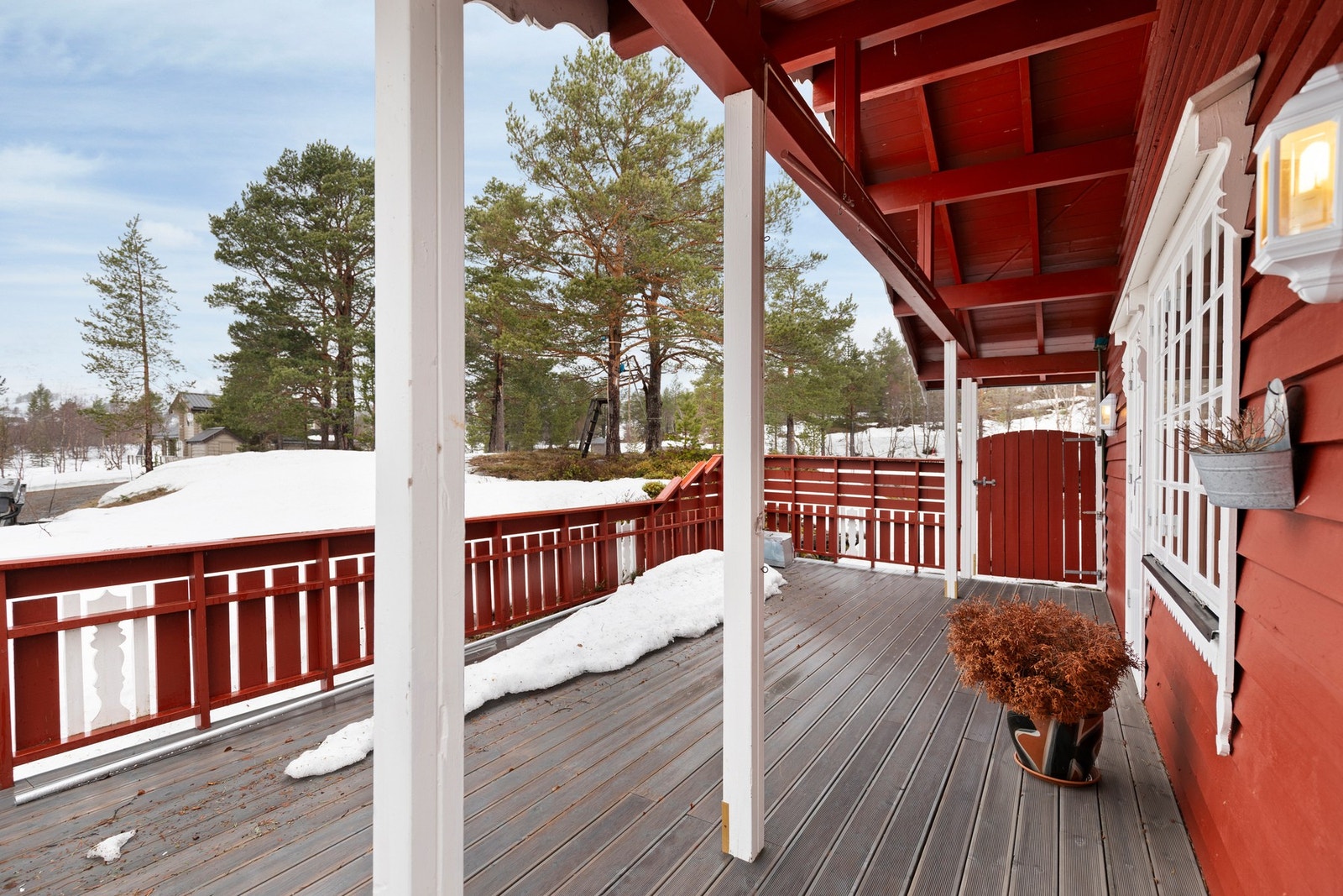 Her er det fint å nyte kveldssolen, og den fantastiske utsikten Galleribilde