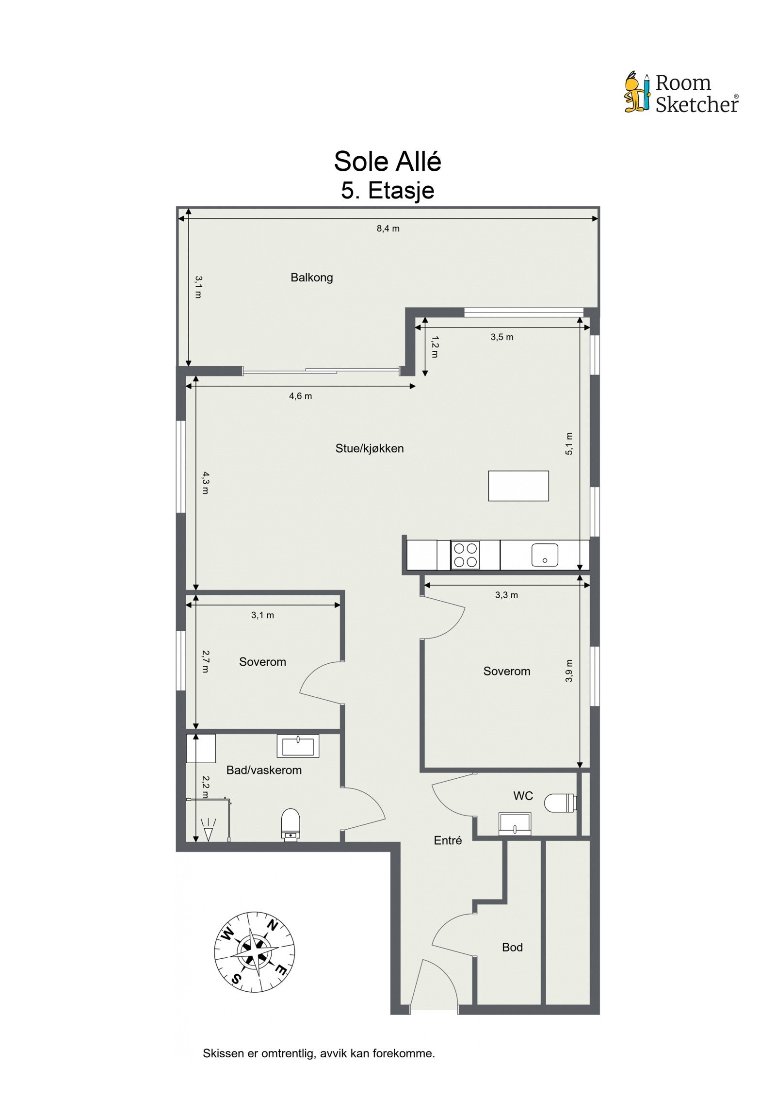 Plantegning Galleribilde