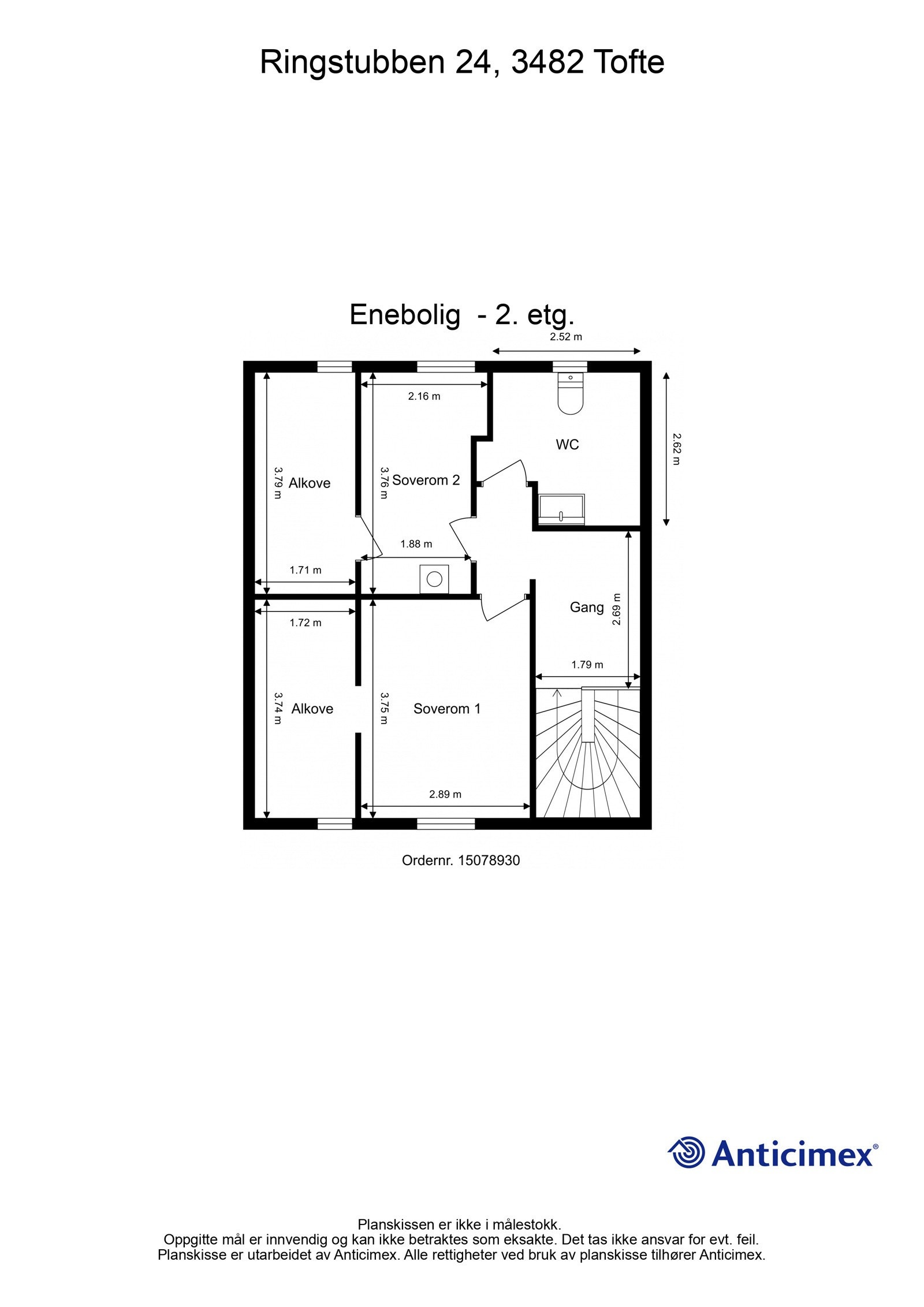 Plantegning 2.etasje Galleribilde