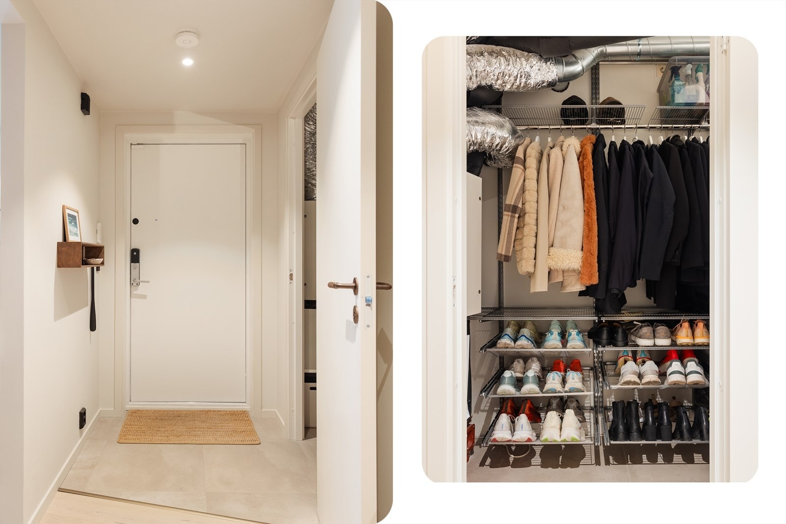 Boligen disponerer også en praktisk bod på ca. 2,4 m² som gir gode oppbevaringsmuligheter og verdifull ekstra lagringsplass i hverdagen! Galleribilde