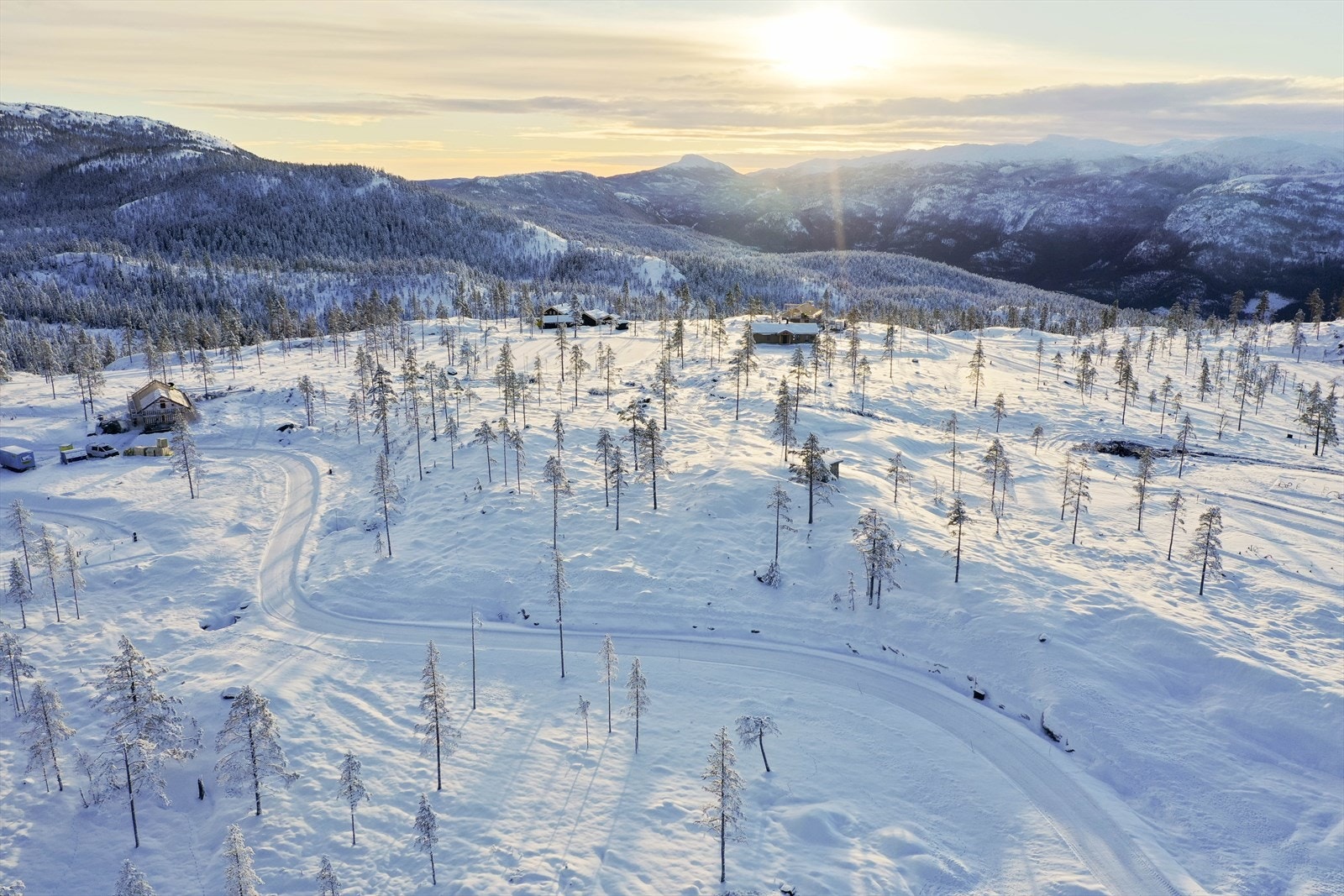 Utsikt fra Sprenåsen mot Høgevarde Galleribilde