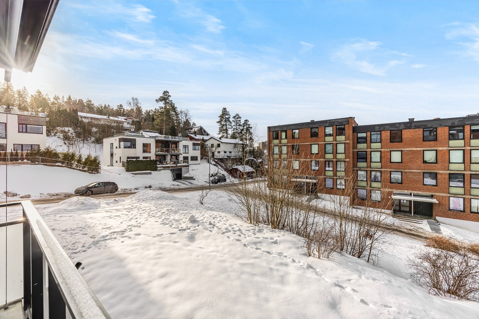 Utsikt fra balkongen Galleribilde