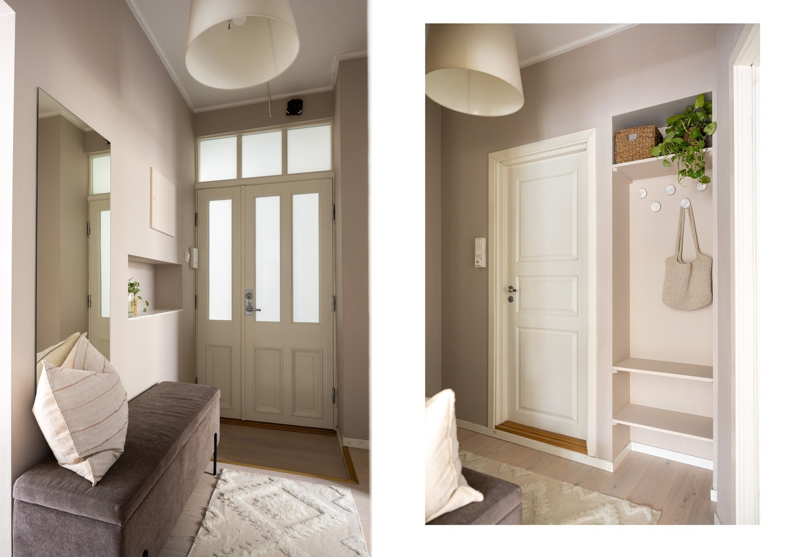 Det er god plass for klesoppheng og oppbevaring av sko. Galleribilde