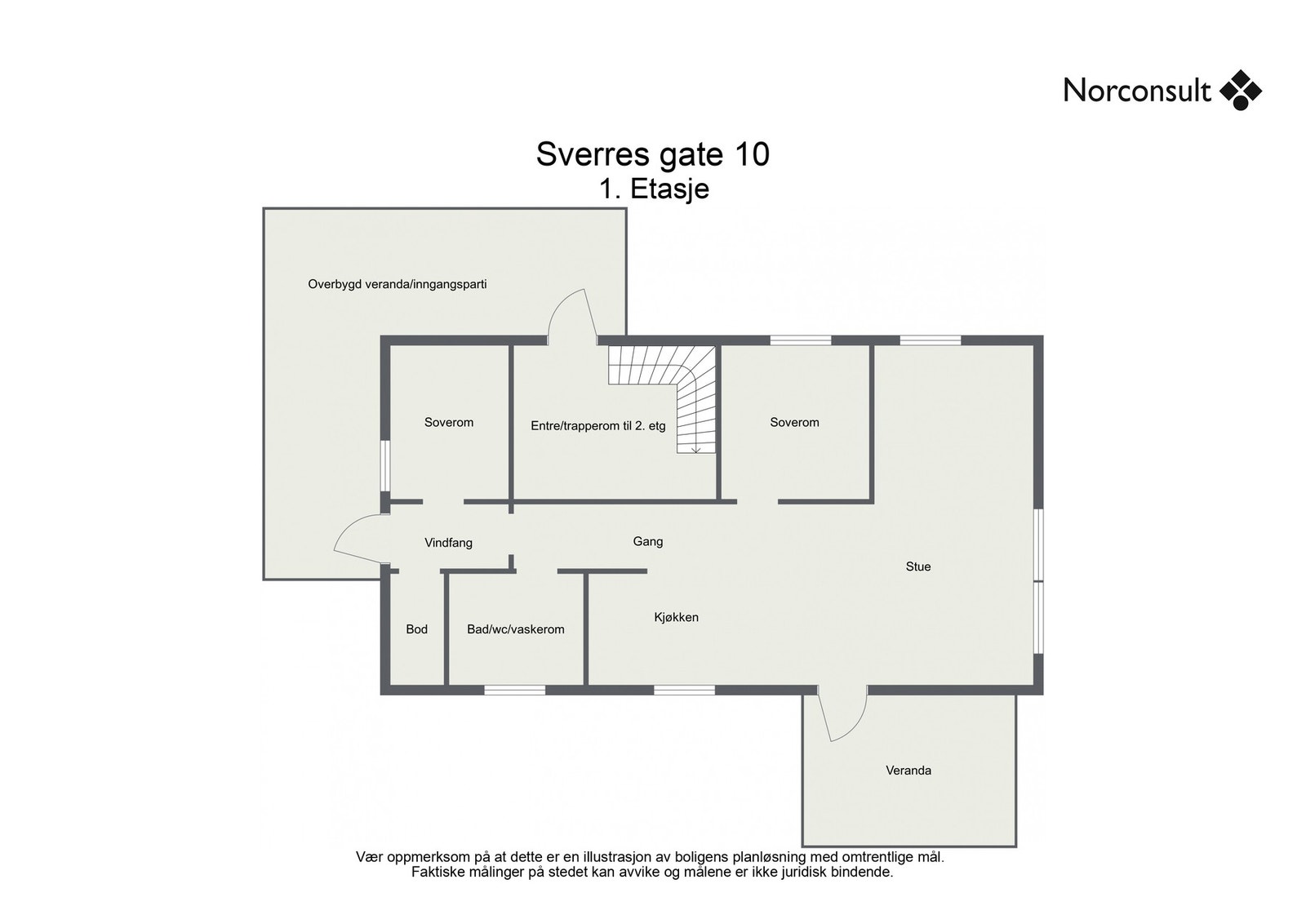 Planskisse - 1.etasje Galleribilde