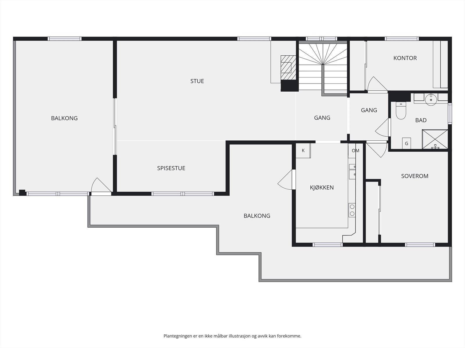 Plantegning 1. etasje. Galleribilde