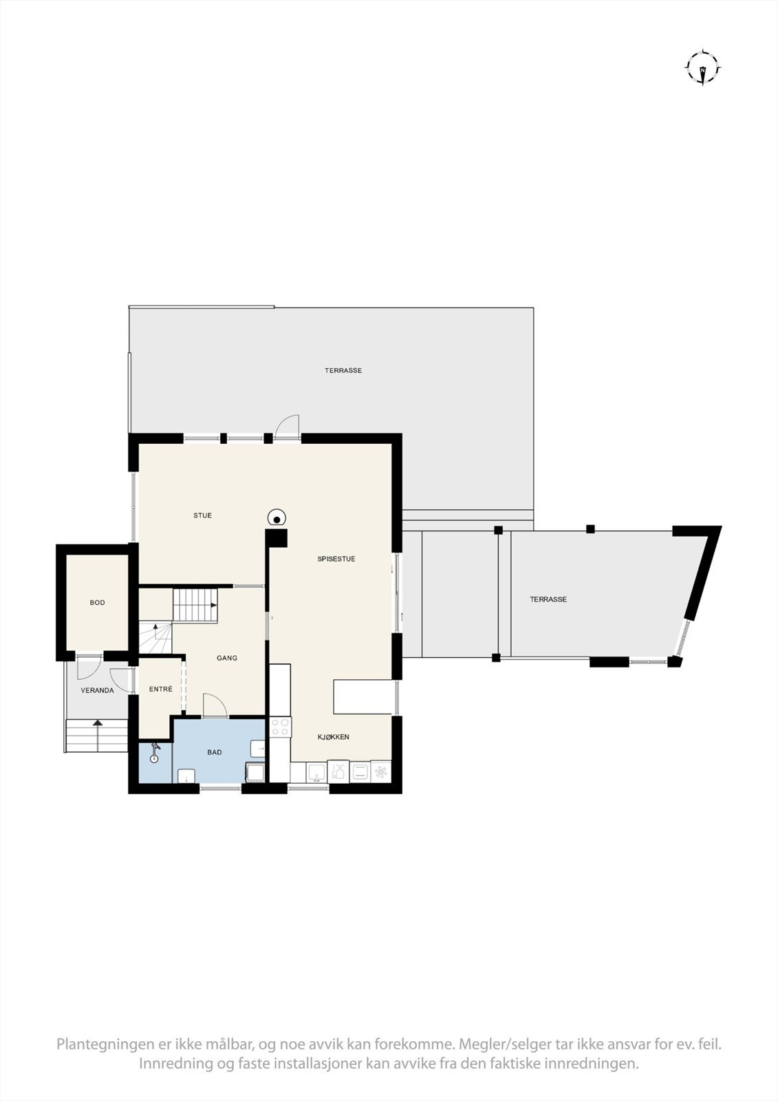 Plantegning 1. etasje. Galleribilde