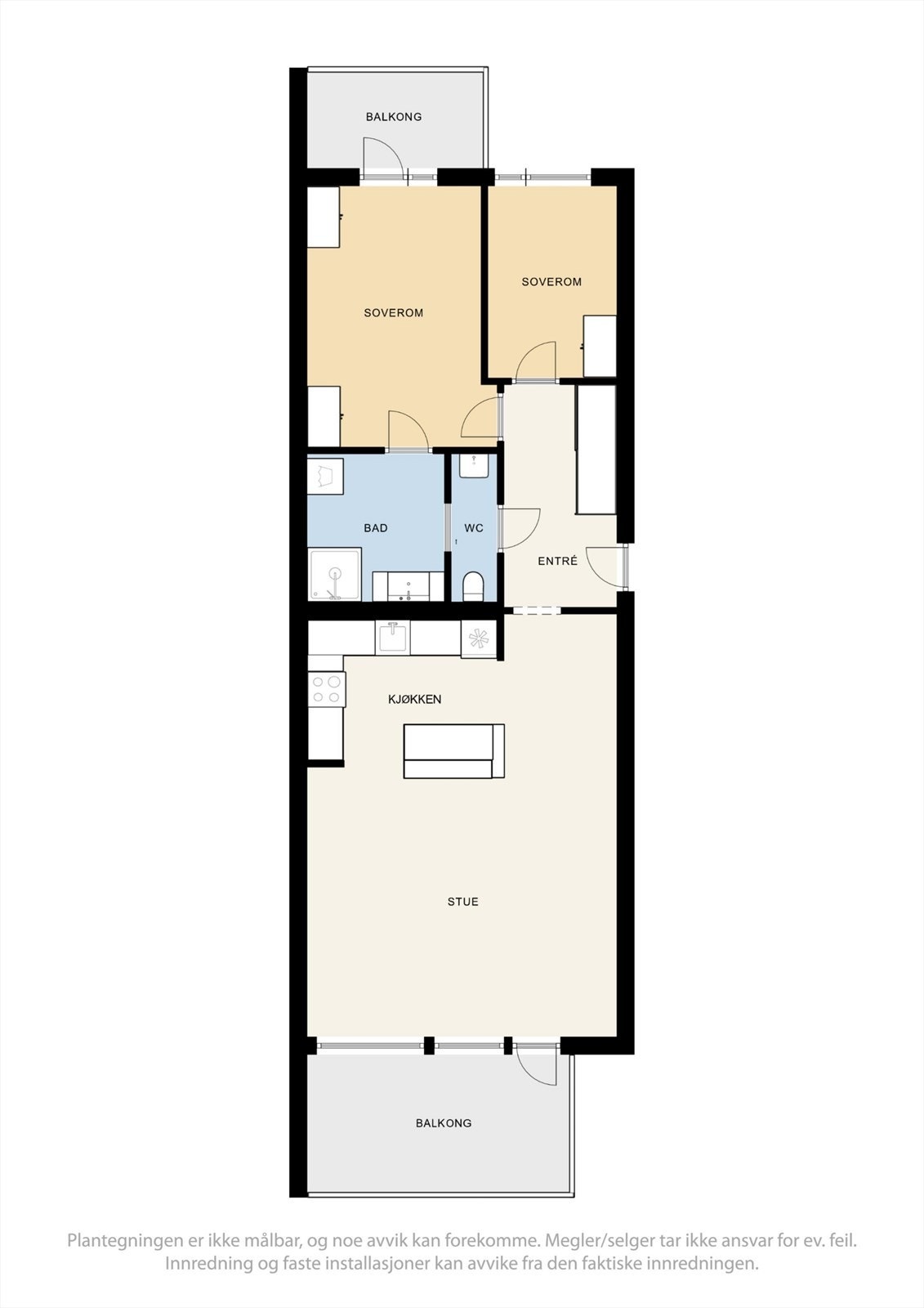 Planskisse 5. etaske. Galleribilde