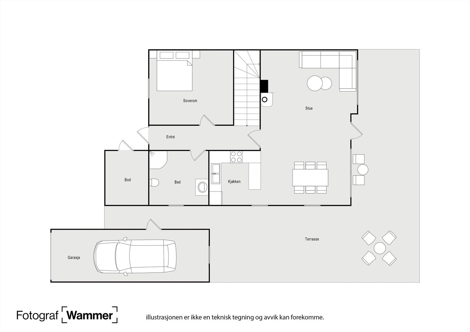 Plantegninger for 1. etasje Galleribilde