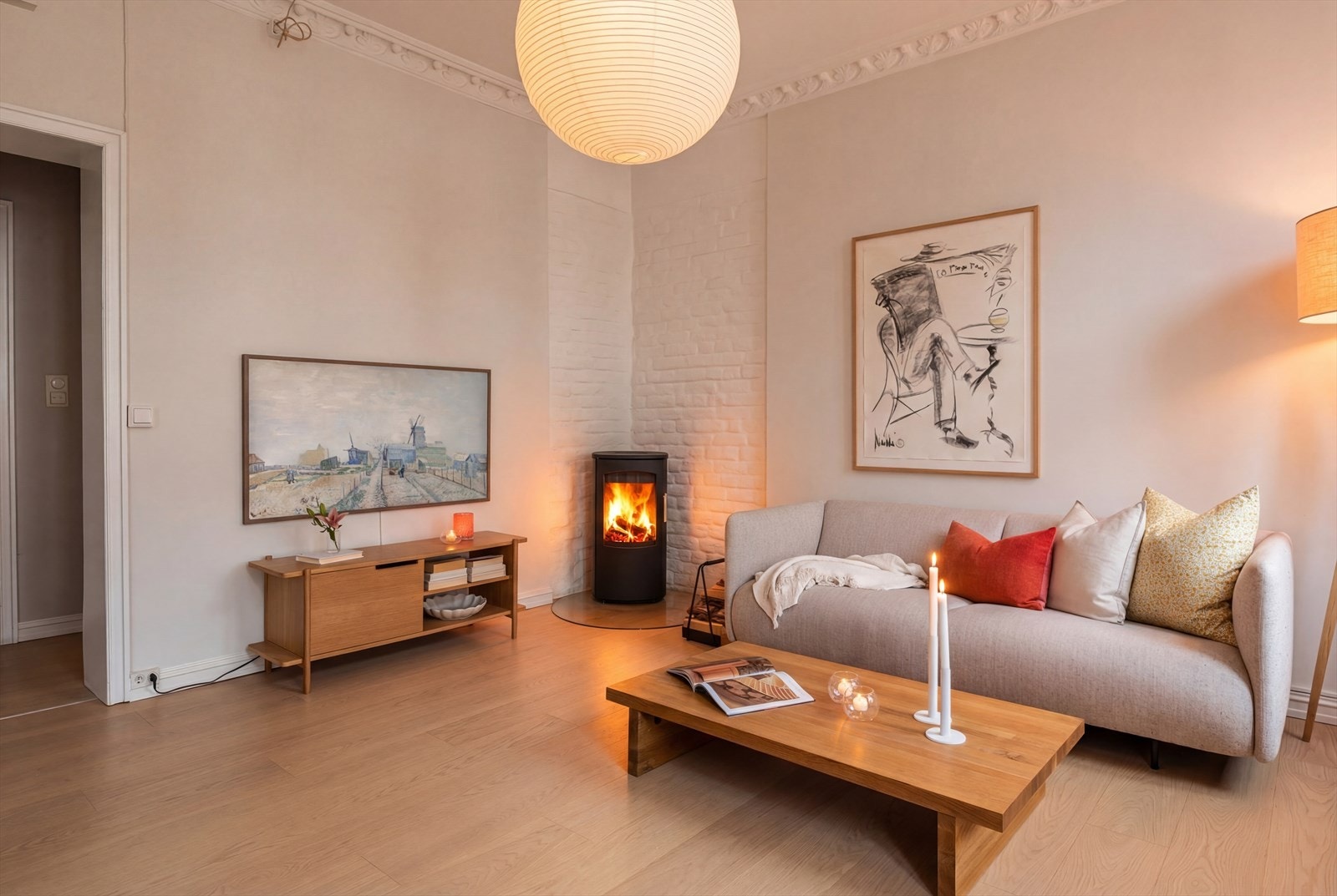 Ny peis i 2024 og rehabliterte pipeløp i regi av borettslaget. Galleribilde