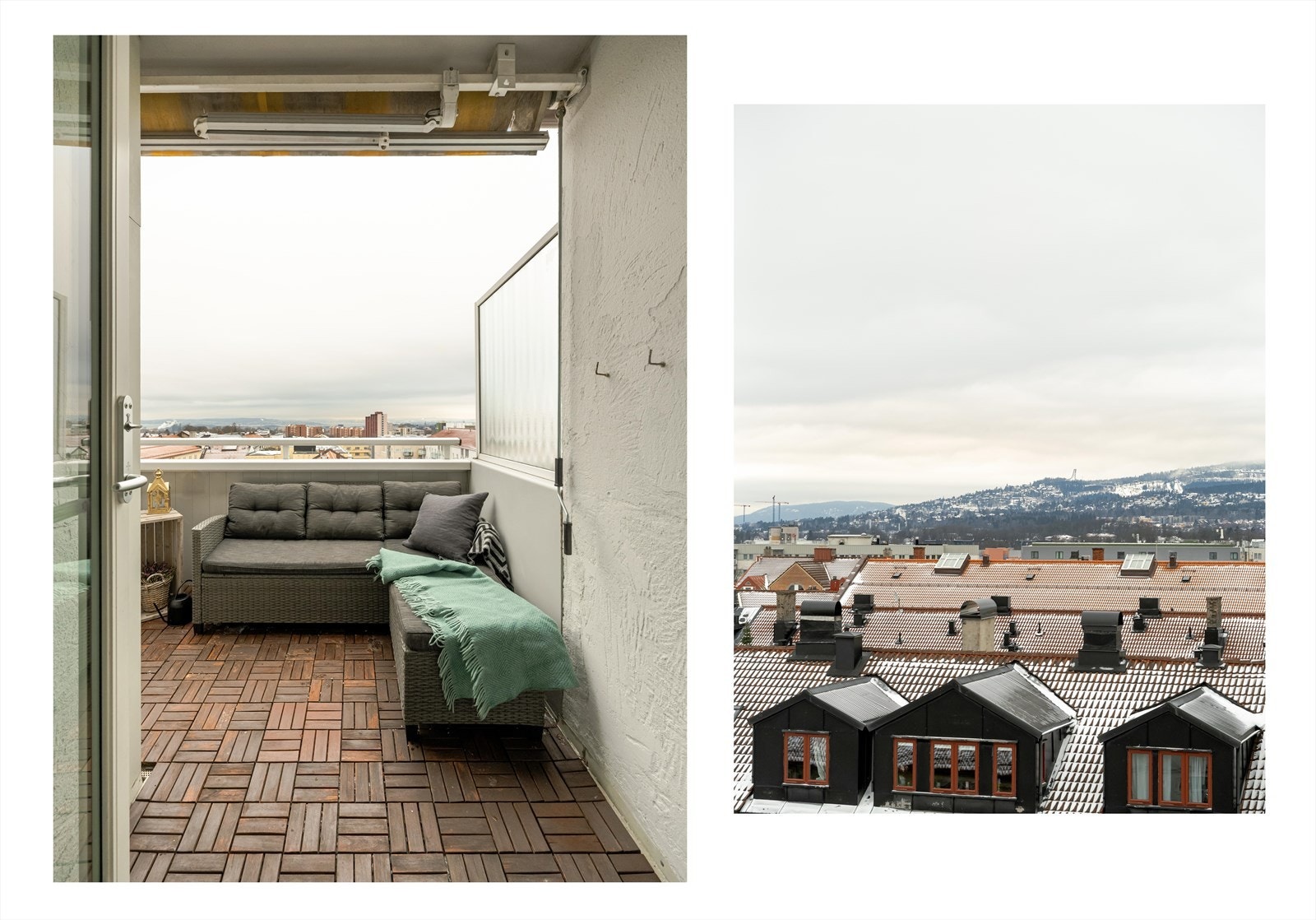 Videre fra stuen er det utgang til en romslig balkong på 8 kvm. Galleribilde