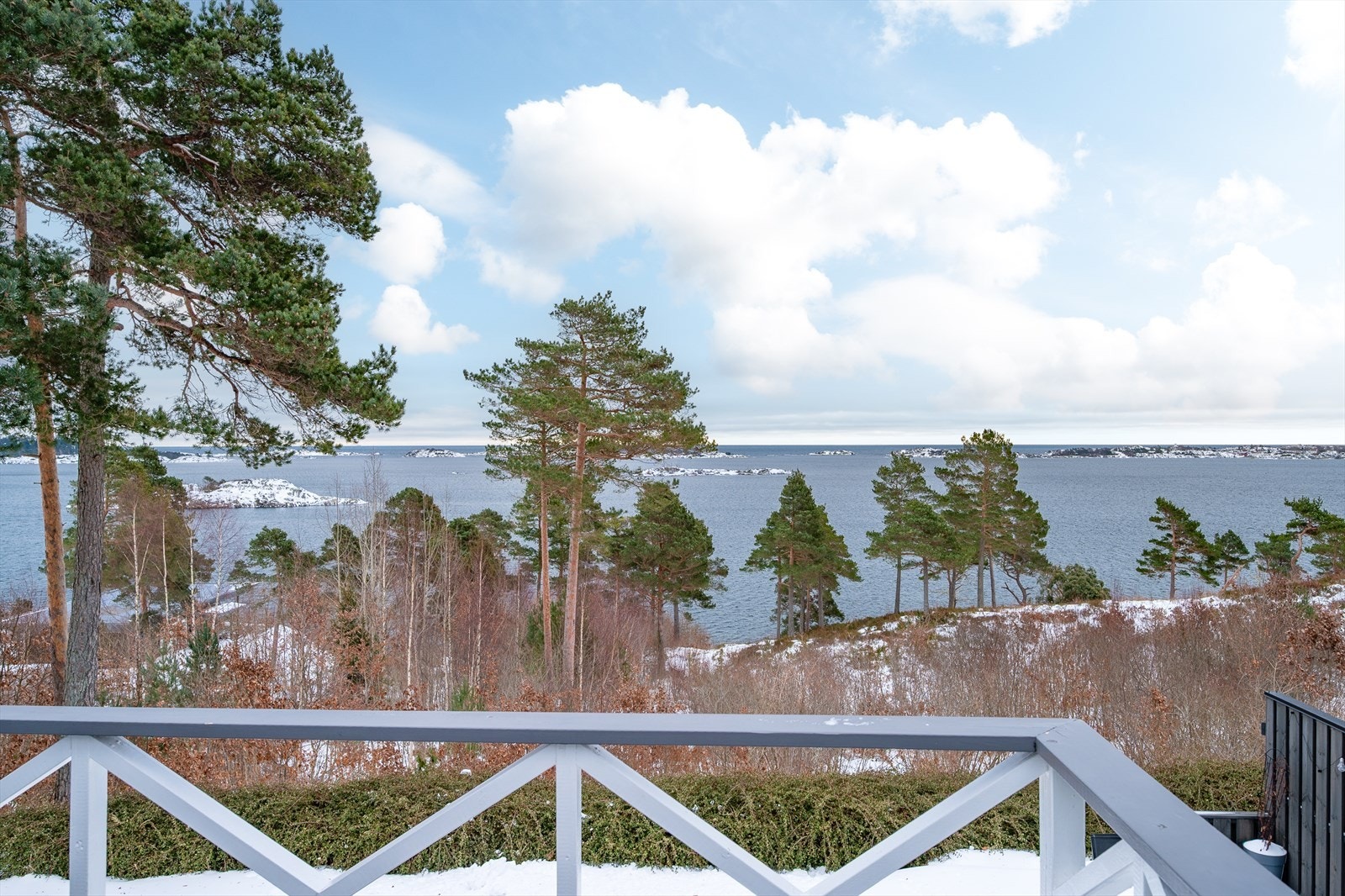 Utsikten på vinterstid Galleribilde