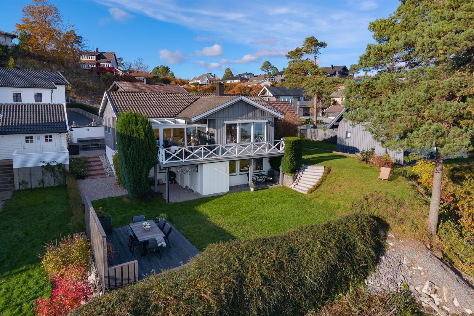 Flott og godt ivaretatt enebolig med unik beliggenhet i første rekke i Langestrand Galleribilde