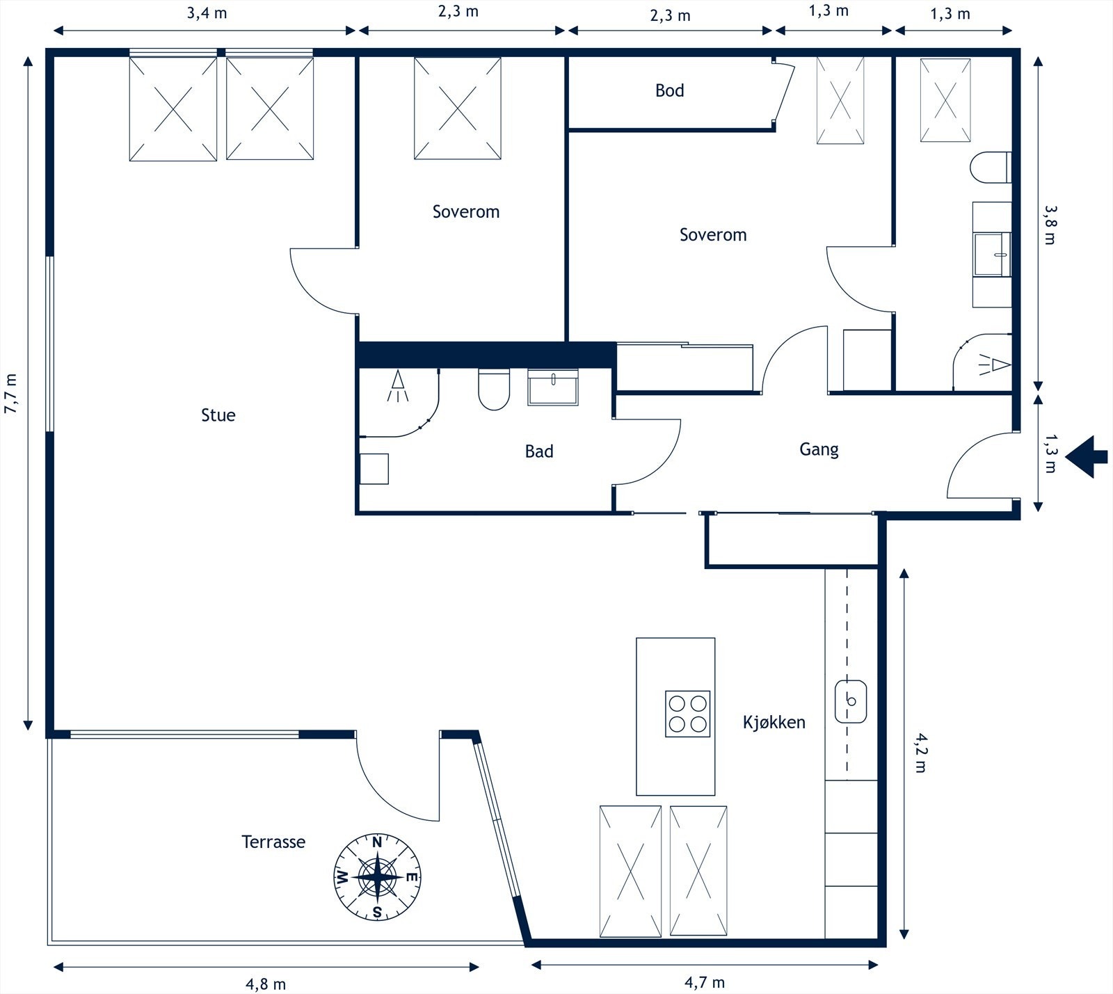 Plantegning Galleribilde