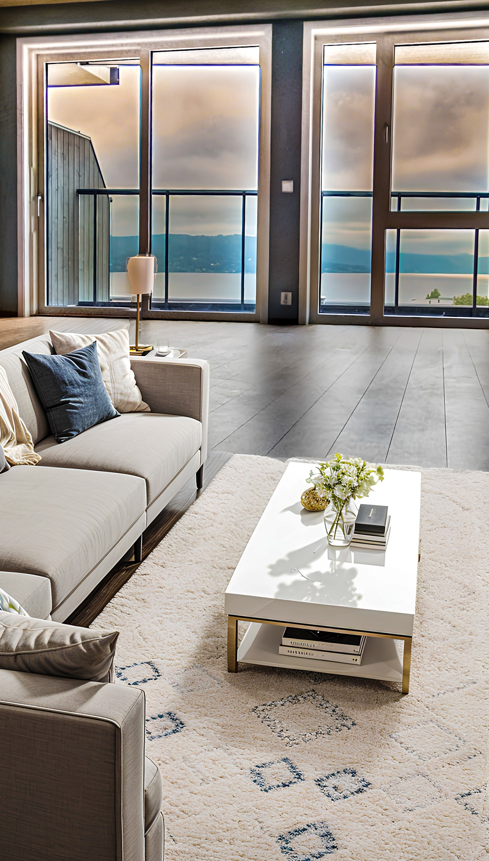 Fantastisk fjordutsikt fra stuen
AI-genererte møbler. Galleribilde