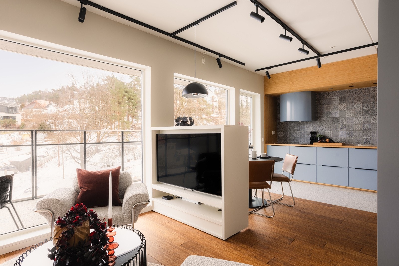 Leiligheten har en smart planløsning som sørger for god størrelse i alle rom. Galleribilde