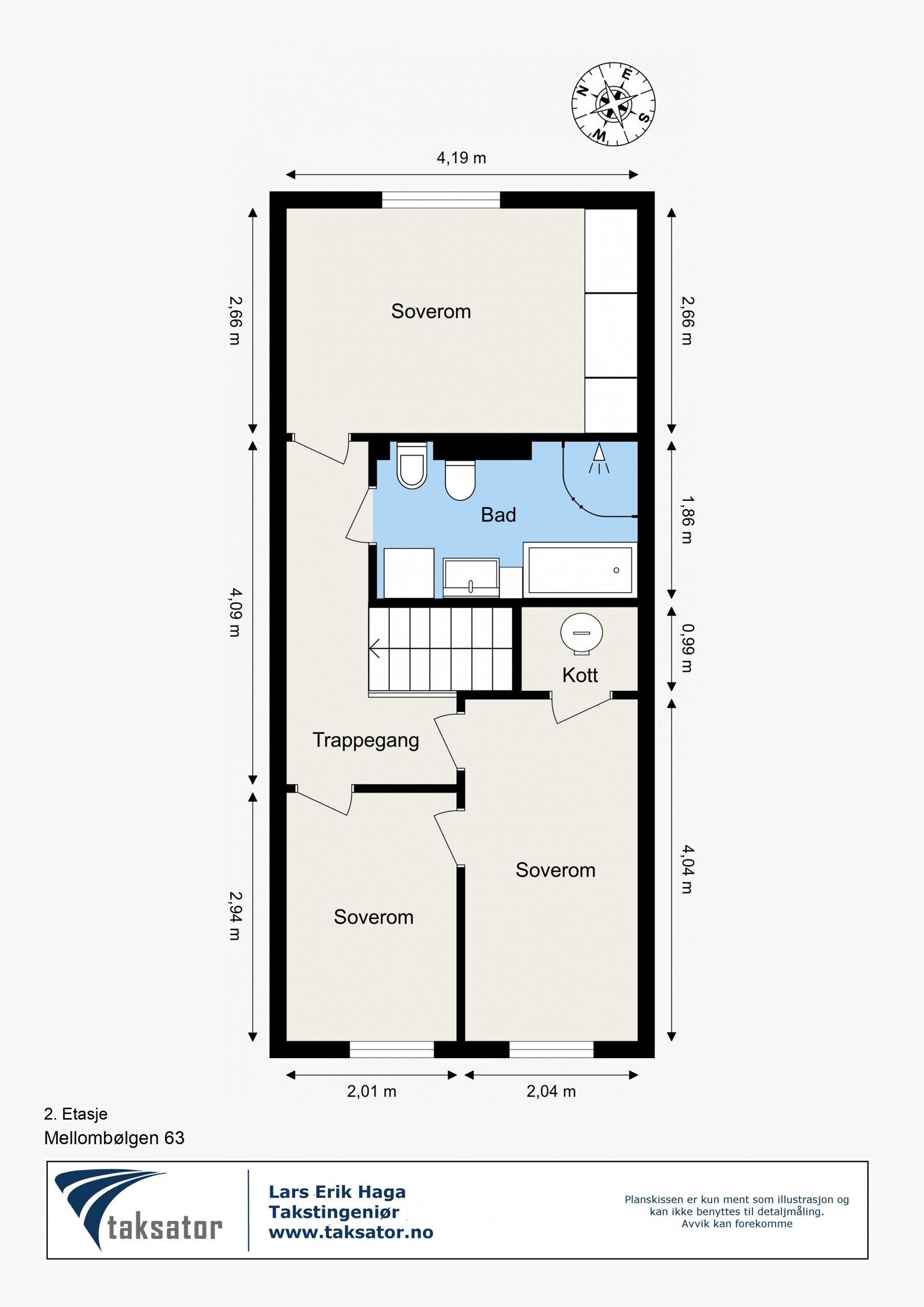 Plantegning - 2. Etasje Galleribilde