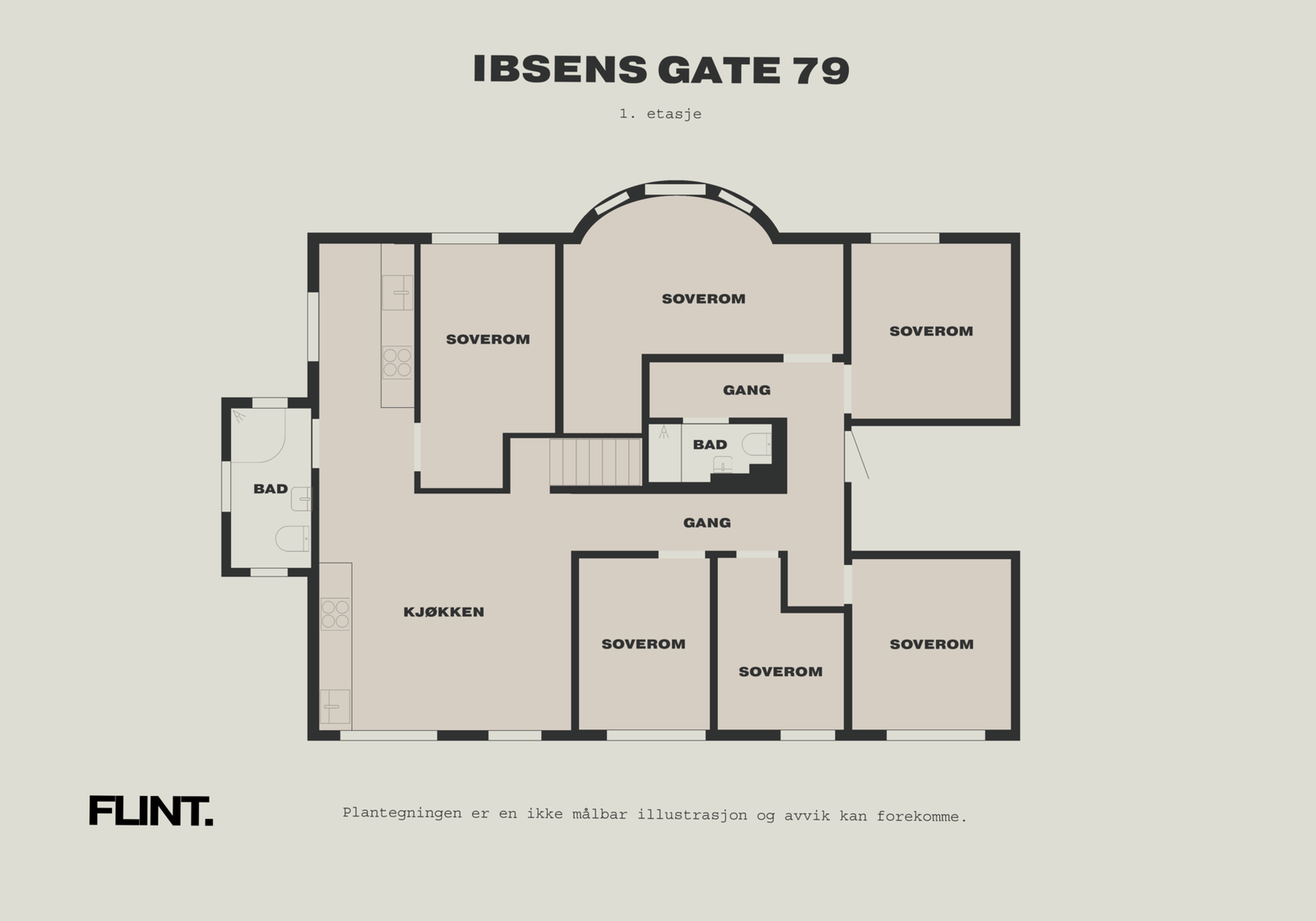 Planløsning 1.etasje Galleribilde