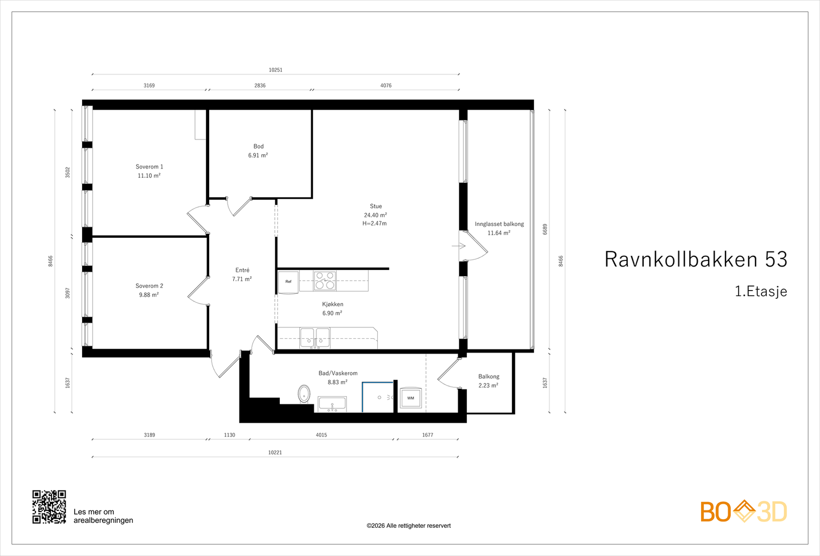 Gjennomgående og god planløsning Galleribilde