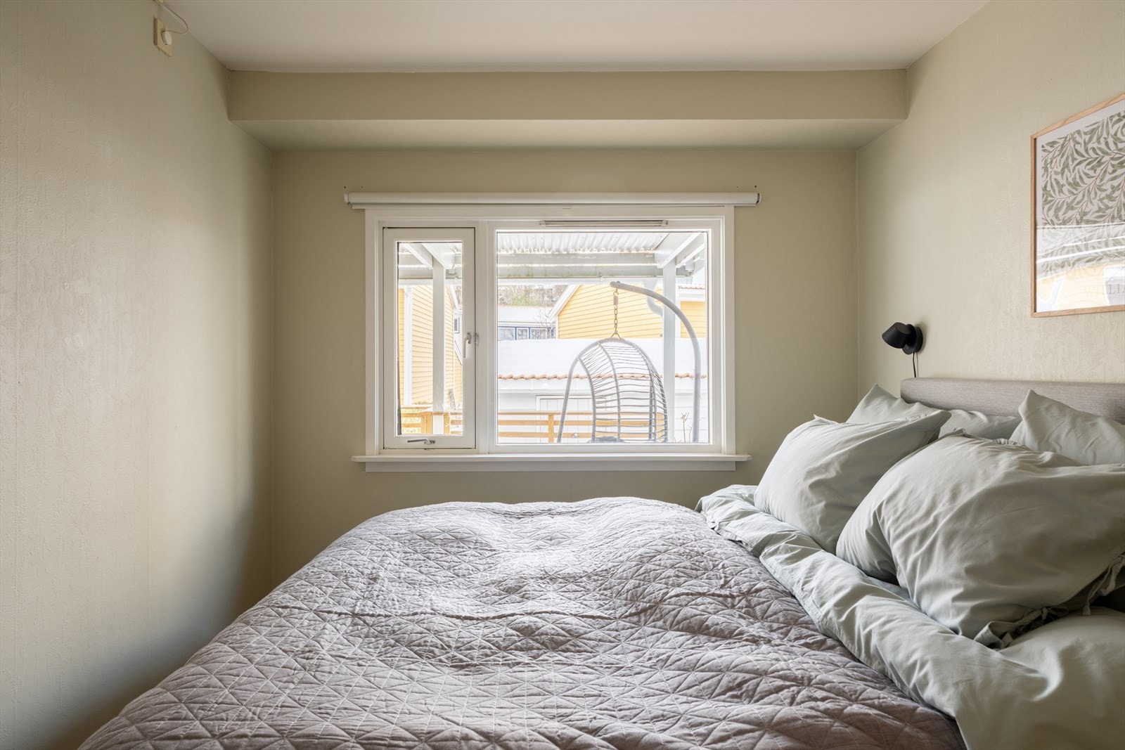 Rommet har ekstra isolasjon i veggene og skjulte kabler, klargjort i 2021. Galleribilde