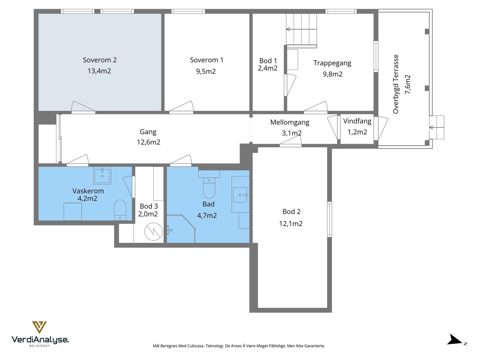 Planskisse sokkeletasje. Galleribilde