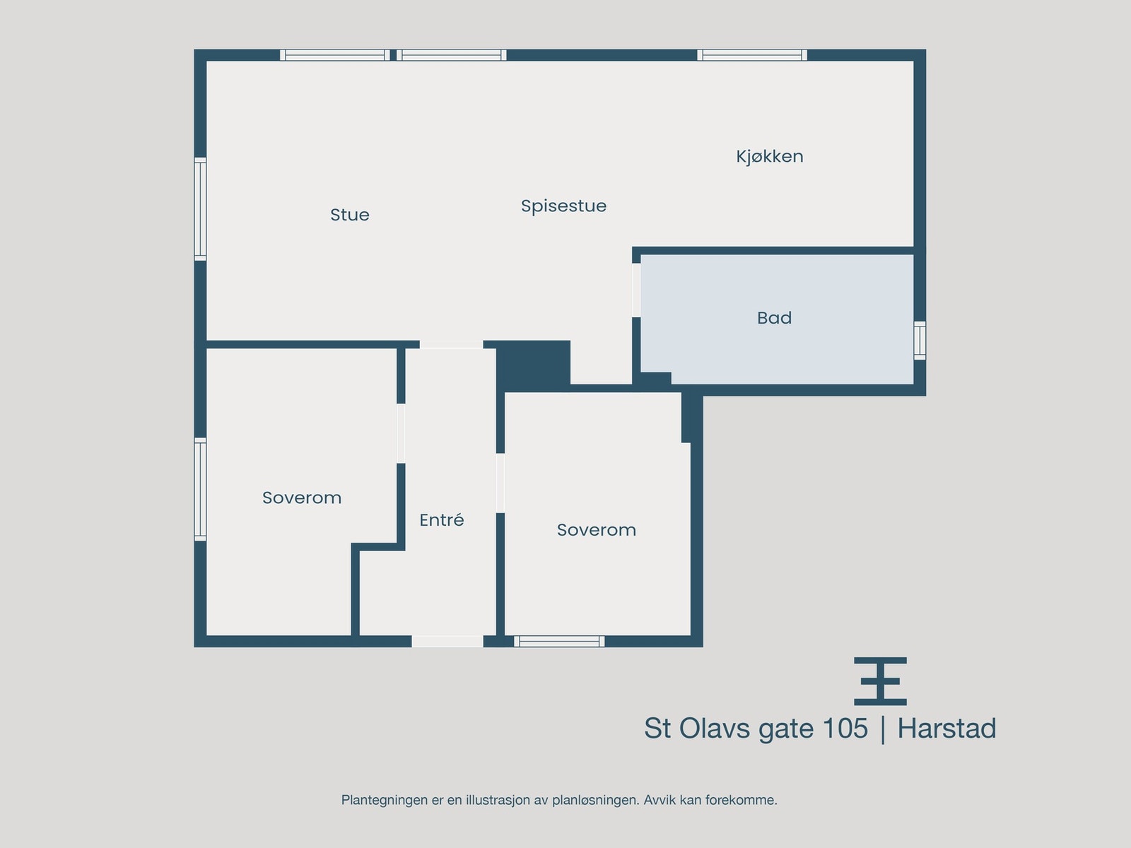 Plantegning Galleribilde