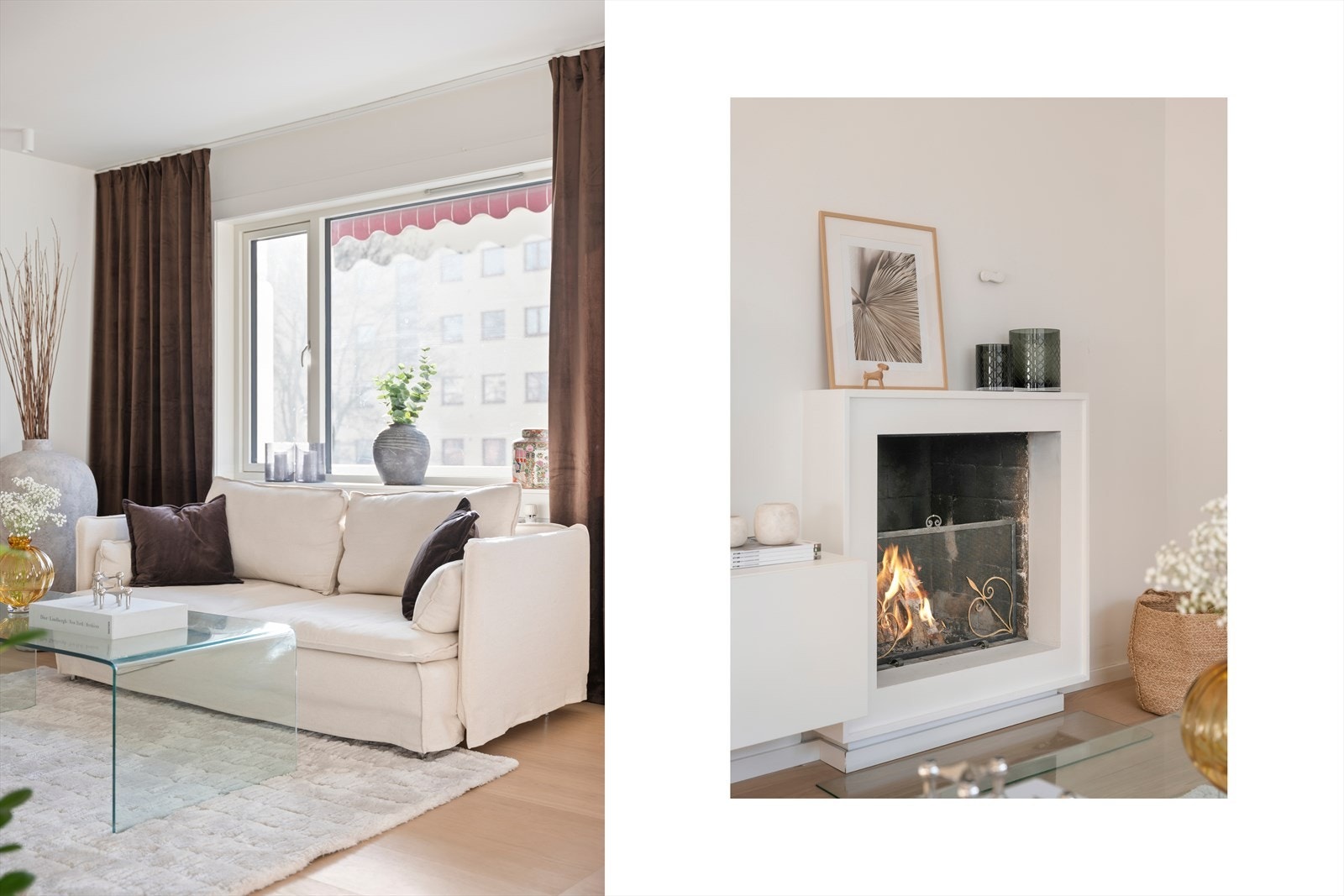 Peisen varmer godt på kalde dager. Galleribilde