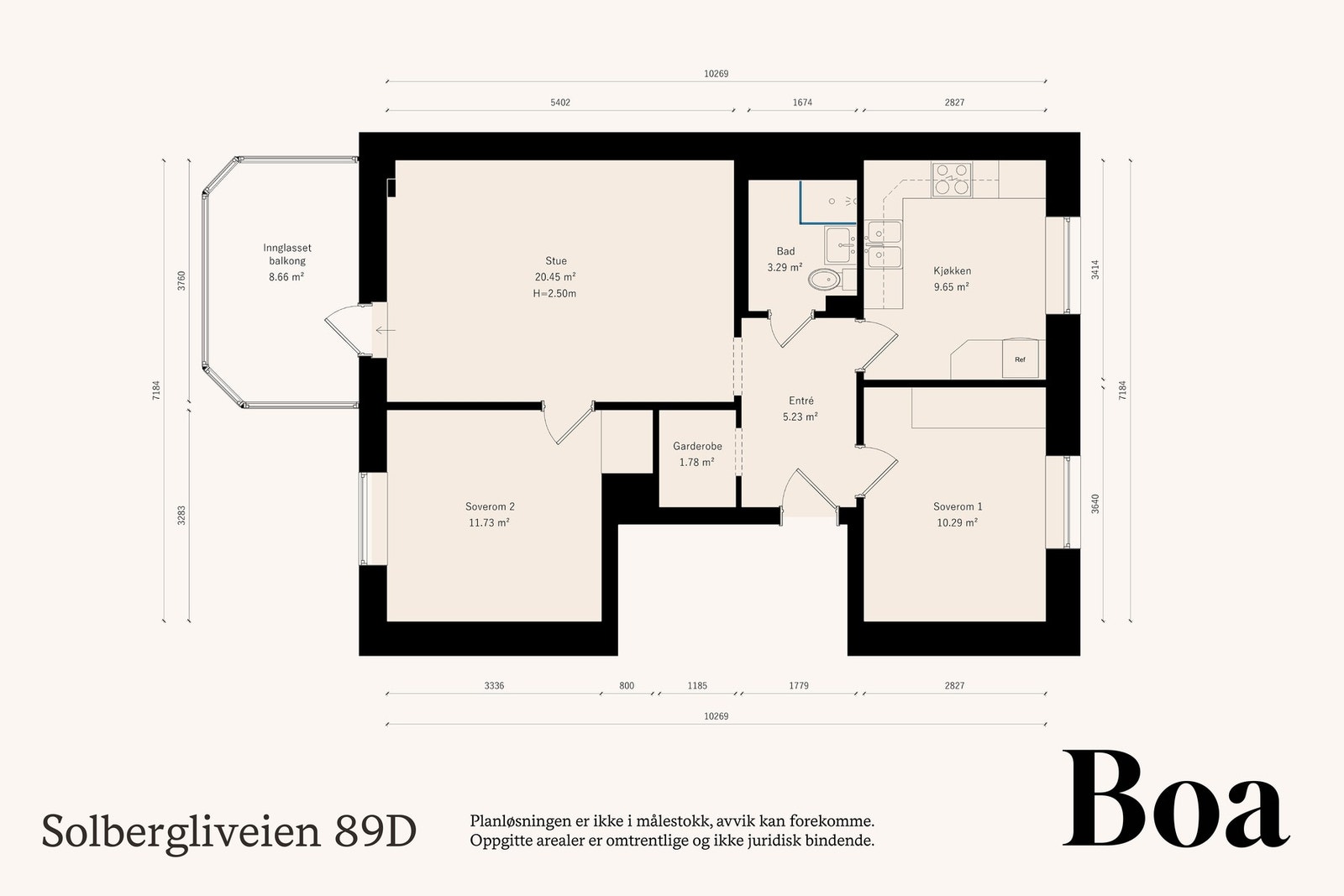 illustrerende planløsning av dagens bruk Galleribilde