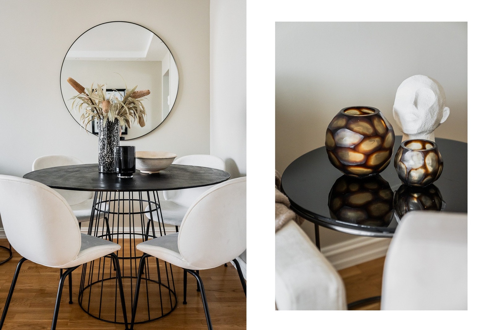 Separat kjøkken m/spiseplass i tillegg til rom for spisestue Galleribilde