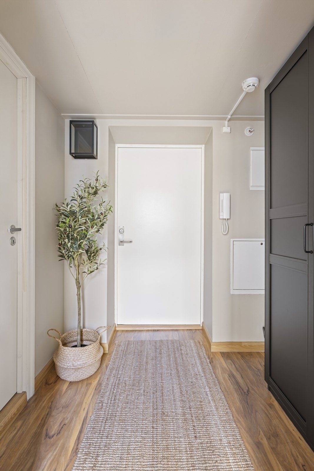 I entréen har du porttelefon, vannfordelerskap, klesskap samt sikringskap. Galleribilde