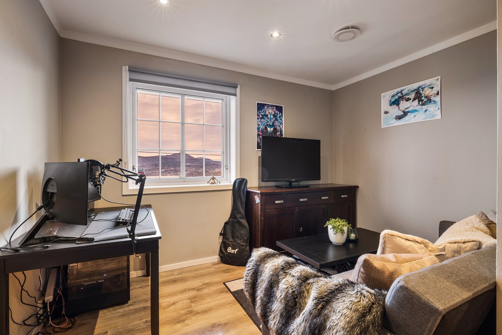 Flott utsikt også fra utleiedel Galleribilde