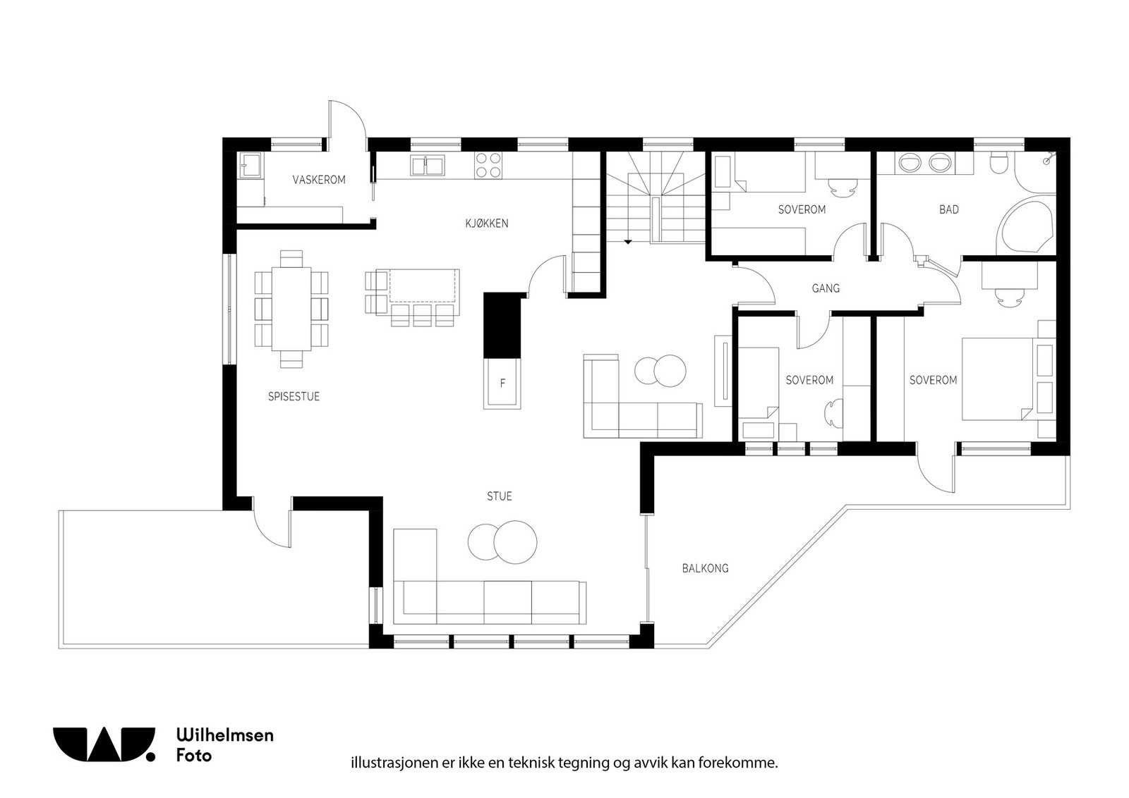 Plantegning 1.etasje Galleribilde