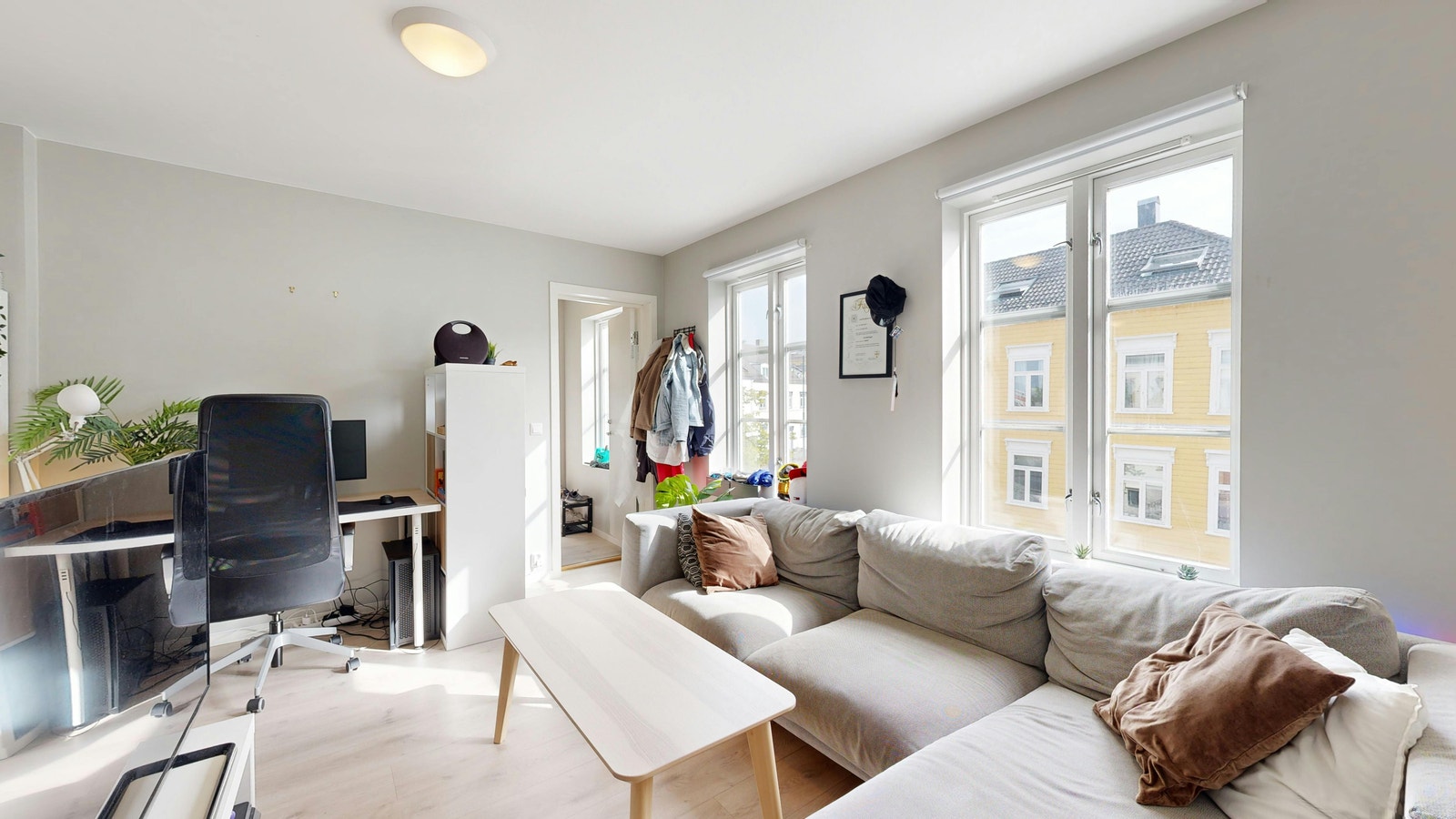 Stue på 17 kvm Galleribilde