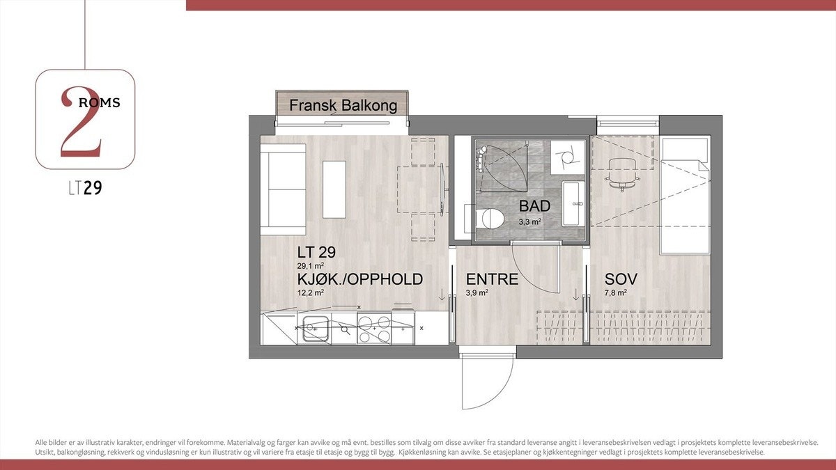 Illustrasjonstegninger fra salgsoppgave Galleribilde