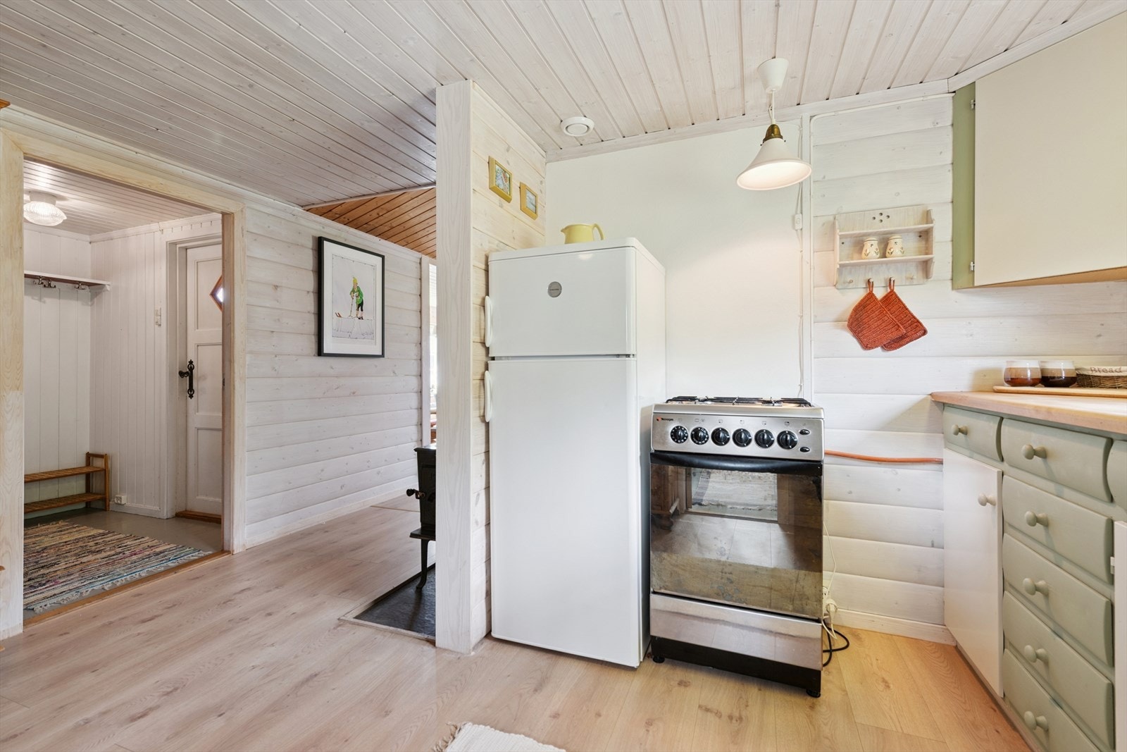 Delvis åpen løsning mot gang. Galleribilde