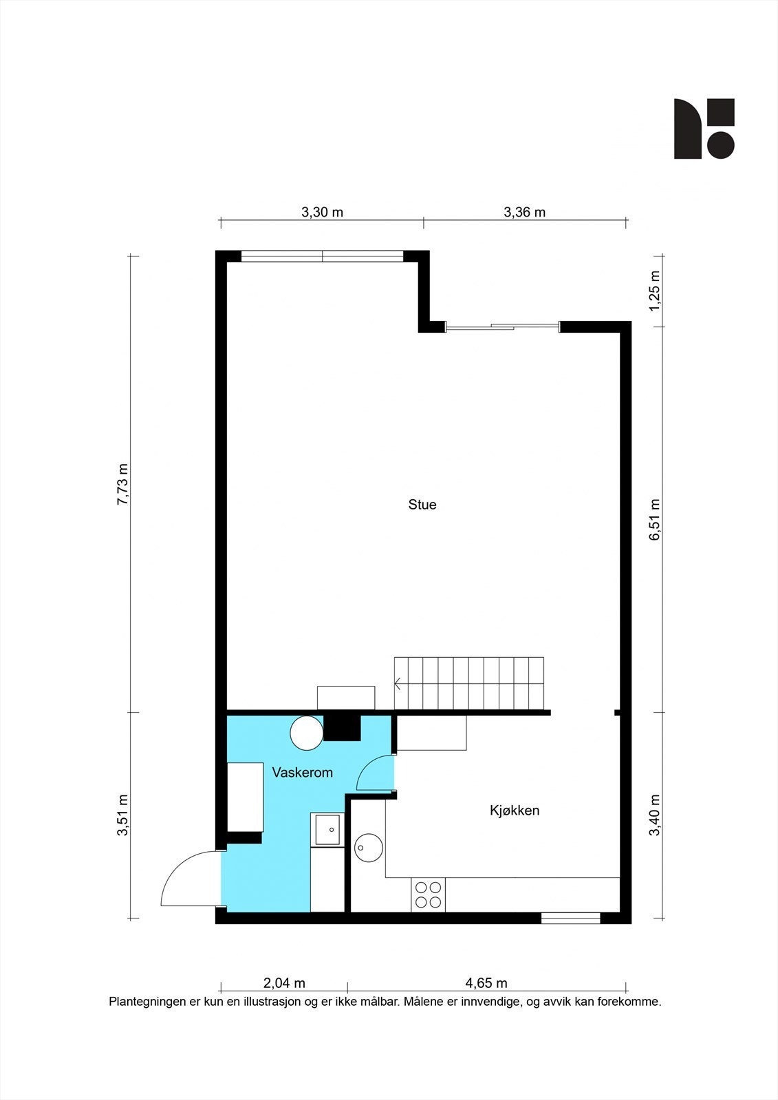 Plantegning underetasje Galleribilde